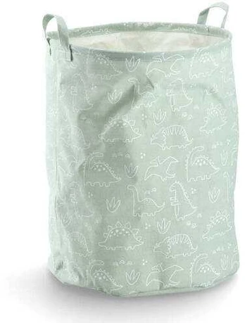 Laundry hamper "Dino", canvas Ø38x48
