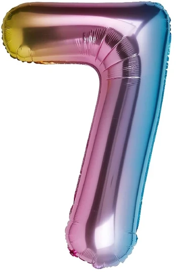 Folinis balionas - skaičius 7, 95 cm