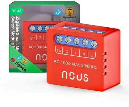 Nous B6Z ZigBee Mini 1 kanalo relė 8A