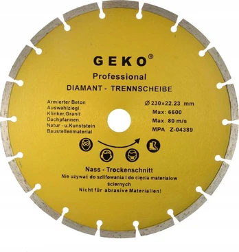 Geko Tarcza diam.230mm segment.PROFI(25)