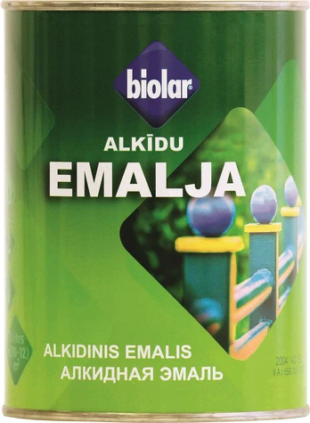 Dažai Biolar alkidiniai, juodi, 2.7 l