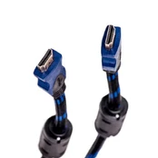 Kabelis HDMI - HDMI, 7m, 1.4 ver., Nylon kaina