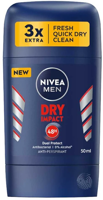 Nivea Meniu Dry Impact antiperspirantinė lazdelė 50ml