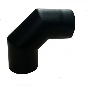 Dūmtraukio alkūnė Wadex, juoda, 115 mm, 90 °