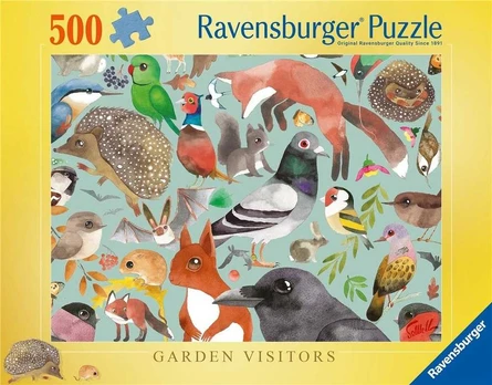 Dėlionė Ravensburger Puzzle 2D 500 Mieszkańcy ogrodów