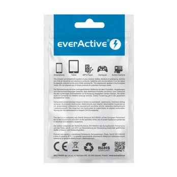everActive pintas USB 2.4A 1.2m kabelis trys-viename micro-USB, USB-C ir Lightning