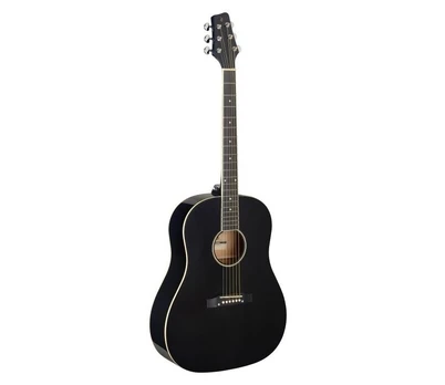 Akustinė gitara kairiarankiams Stagg SA35 DS-BK LH