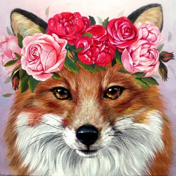 Deimantinis paveikslas Foxy Lady WD271 20*20 cm