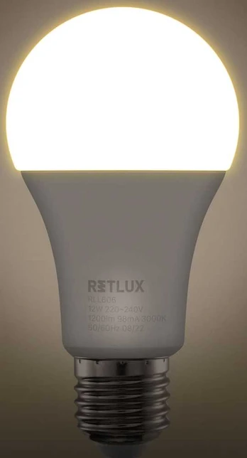 Retlux A60 E27 bulb 12W WW D-RLL 606 A60 E27 bulb 12W WW D