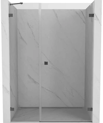 Dušo durys Mexen Lunar-B, dešinė, 110 cm, transparent/gun metal
