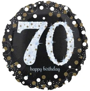 Amscan Folieballon 70 år Sparkling