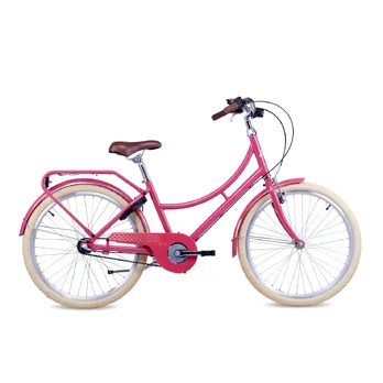 Children's bicycle S'COOL chiX Classic, 24" Berry/Beige