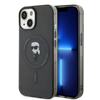 Karl Lagerfeld IML Ikonik MagSafe case for iPhone 15 - juodas