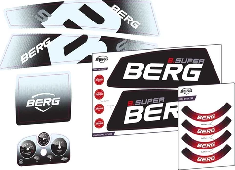 Berg XL/XXL Frame - Sticker set B.Super Raudona