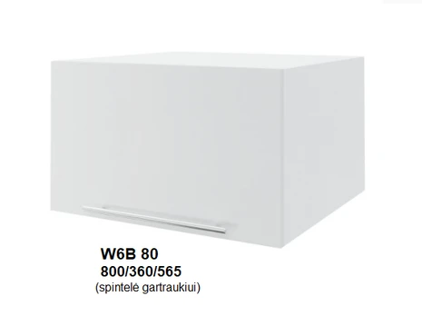 Extom Pakabinama spintelė Sidabrinis W6B 80