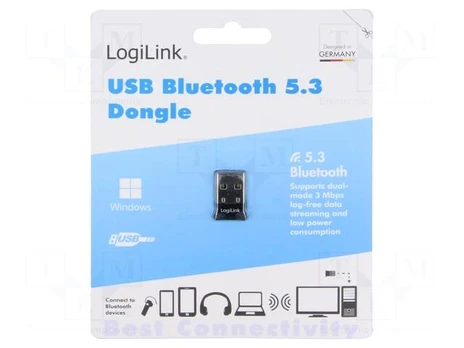 BT adapter | USB A plug | Bluetooth 5.3 + EDR | USB | 3Mbps | 20m