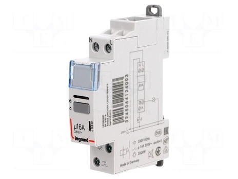 Relay: installation | bistable | NO | Ucoil: 230VAC | 17.8x94x69mm