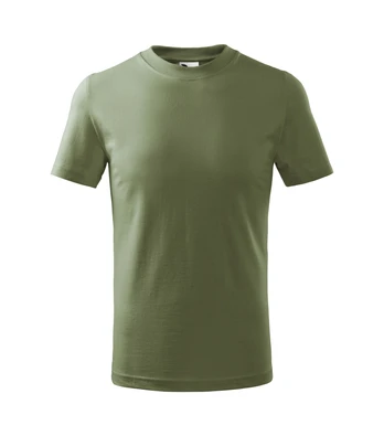 Vaikiški Marškinėliai MALFINI Basic 138 Khaki 160g/m2