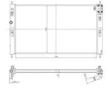 Variklio radiatorius NRF NRF 550023