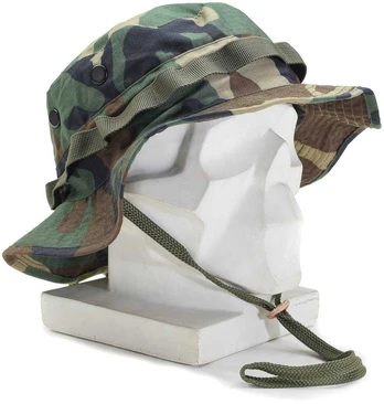MIL-TEC Boonie stiliaus kepurė Woodland marginimo