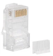 LANBERG PLU-6000 Plug RJ-45 UTP CAT6 8P8C 100PCS