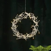LED vainikas "Curly", šiltai baltas, Ø 30 cm