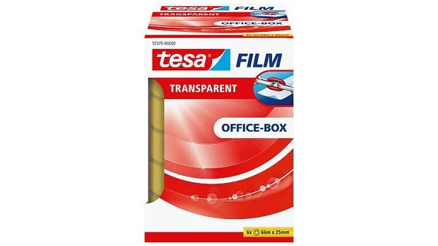 Tesa tesafilm Office Box 6 Rollen 66m 25mm skaidri
