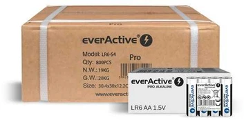 AA/LR06 everActive Pro šarminės baterijos - 800 vnt.