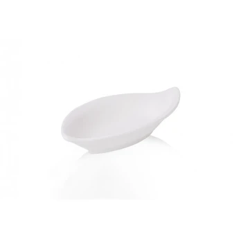 Serviravimo lėkštė Domoletti, 11.5 cm x 5.9 cm, balta
