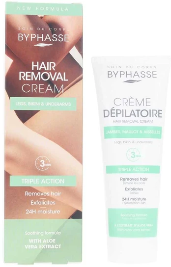 Byphasse HAIR REMOVAL CREAM aloe vera extract 125 ml