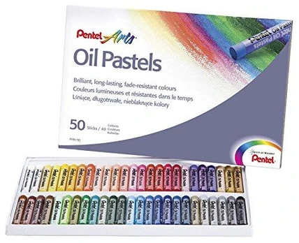 Pentel Oil pastelės 50 spalvų