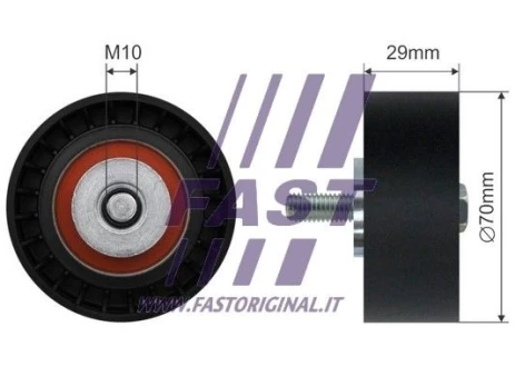 Kreipiantysis skriemulys, V formos rumbuotas diržas FAST FT44575