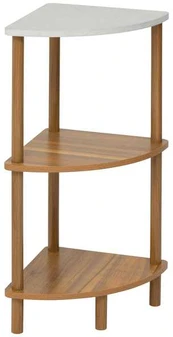 COME kampinė lentyna, 3 lygiai, 76 cm
