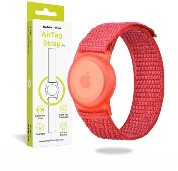 Dėklas Mobile Origin AirTag Strap, red