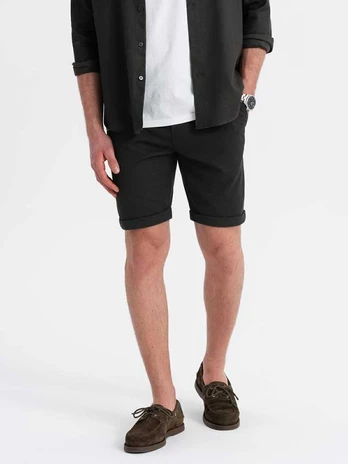 men's shorts-juodas