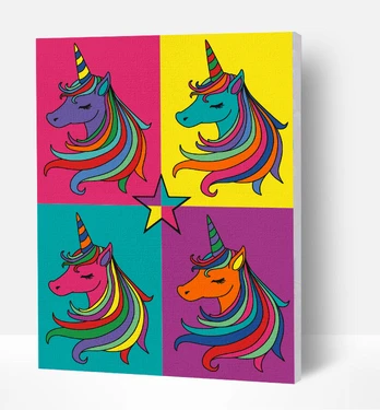 Tapyba pagal skaičius POP Vienaragis, Splat Planet, 30x40 cm