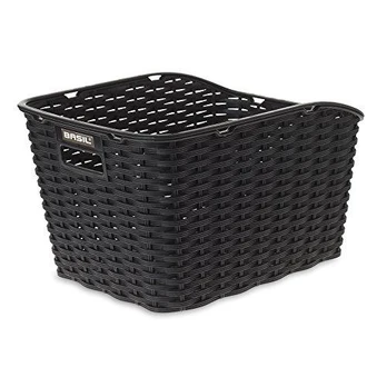 Luggage rack basket BASIL Weave WP, juodas