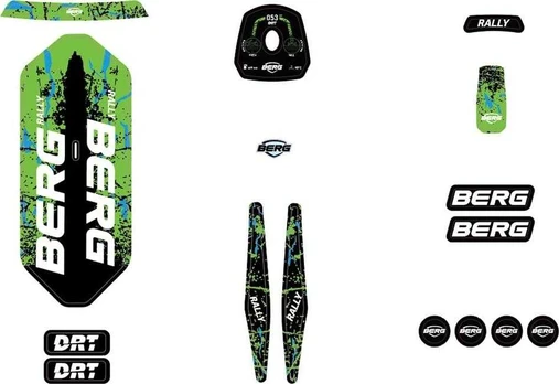 Berg Rally - Sticker Set DRT Green