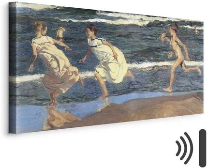 Artgeist Paveikslas - Joaquín Sorolla y Bastida – Running along the Beach
