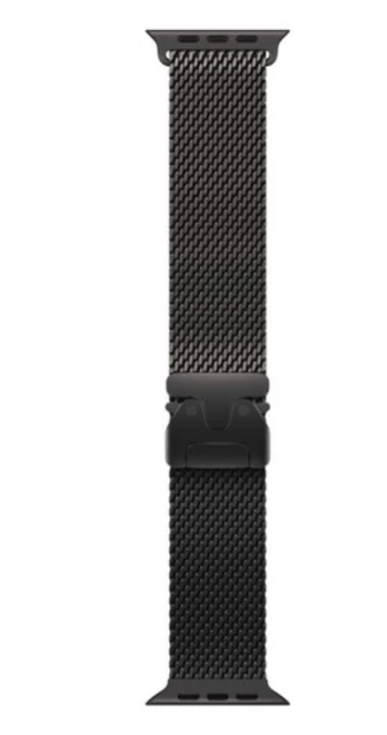 APPLE 49mm Black Titanium Milanese Loop - Medium | MK0G4ZM/A