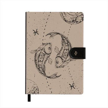 Pisces - Notebook, A5 (14.8 x 21cm) / Lined / Beige