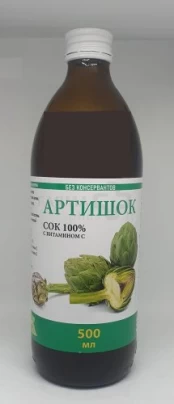 Artišokų sultys su vitaminu C 500ml kaina