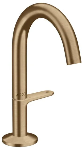 izlietnes maisītājs Axor One Select 140, ar push-open, brushed bronze