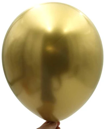 Auksiniai perlamutriniai balionai, 50 vnt.