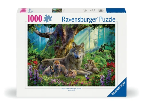 Dėlionė Ravensburger galvosūkis 1000 vnt Vilkai miške