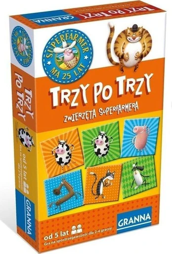 Stalo žaidimas Granna Trys po tris, PL
