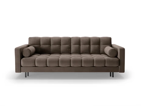 Velvet Sofa With Bed Function And Box, "Bali", 3 Seats, 222x84x105 Made in Europe