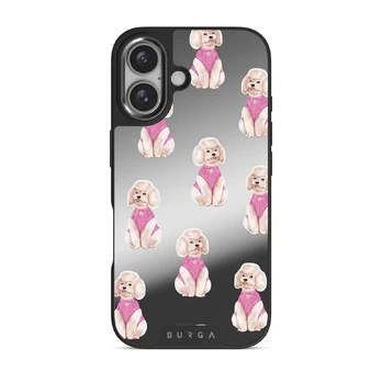 Poodle - iPhone 16 Case, Elite Mirror (MagSafe) / Gunmetal