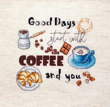 Coffee Time SLETI927 - siuvinėjimo kryželiu rinkinys