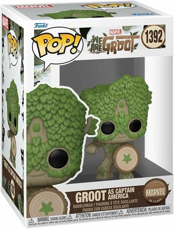 Funko POP! Marvel Groot As Captain America
